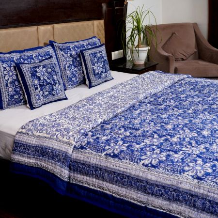 Blue Harmony Cotton Quilt